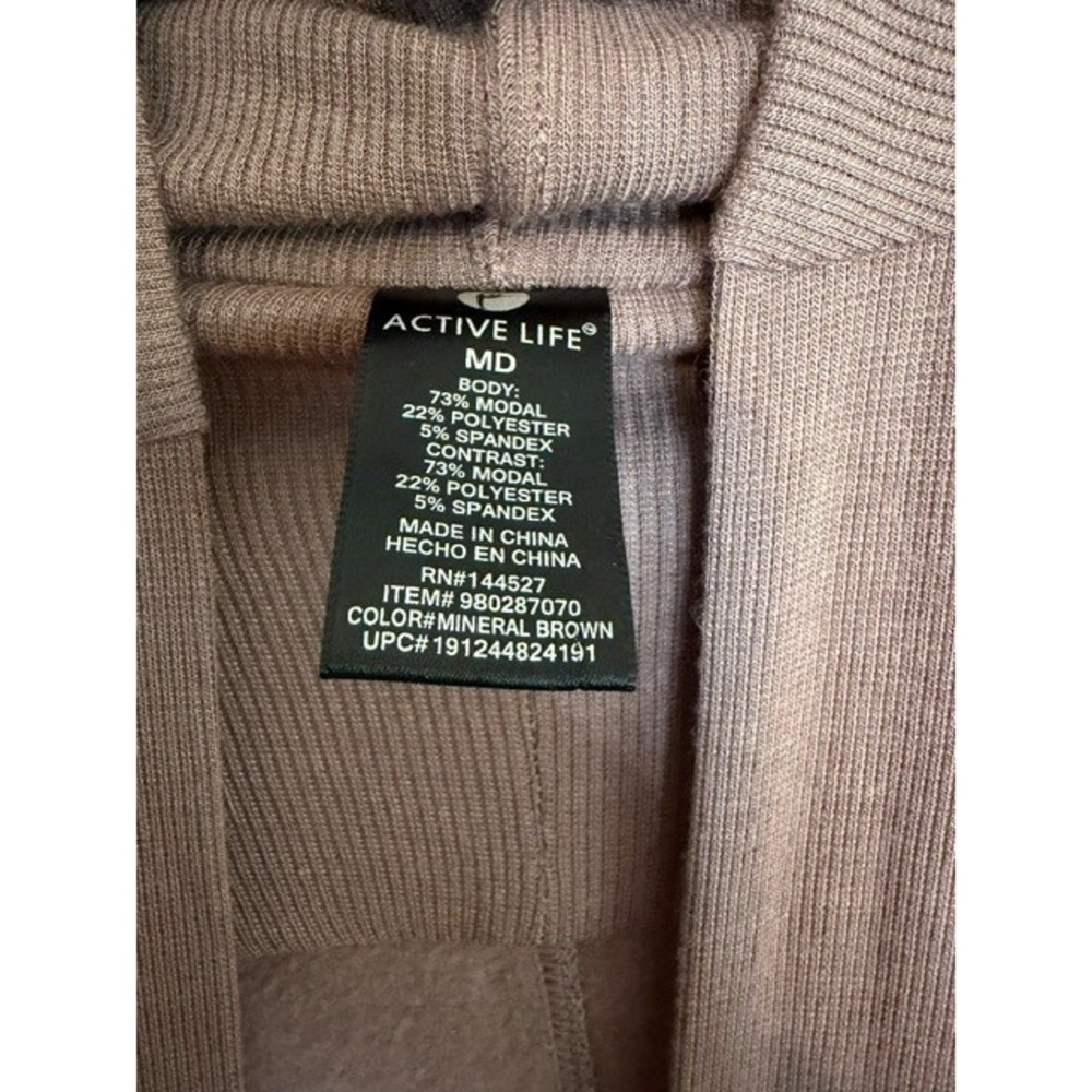 Women's Mineral Brown Active Life Cardigan Size M - Picture 3 of 6